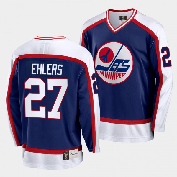 Nikolaj Ehlers Winnipeg Jets Vintage Blue Jersey R...