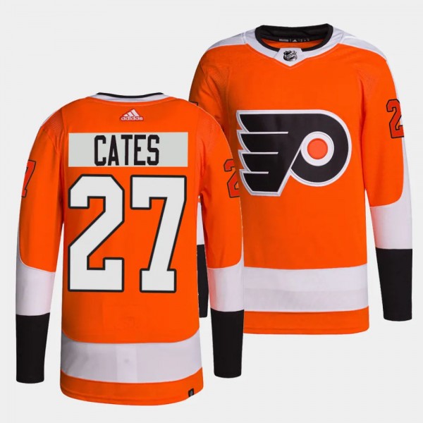 Noah Cates Philadelphia Flyers Home Orange #27 Aut...