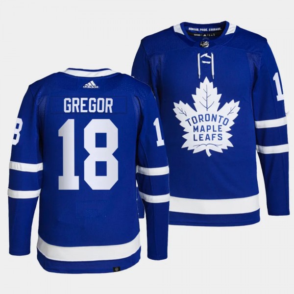 Noah Gregor Toronto Maple Leafs Home Blue #18 Prim...
