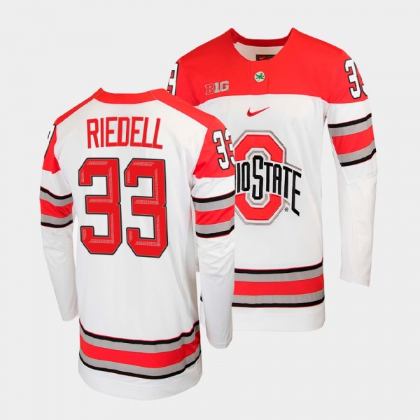 Will Riedell Ohio State Buckeyes College Hockey Wh...