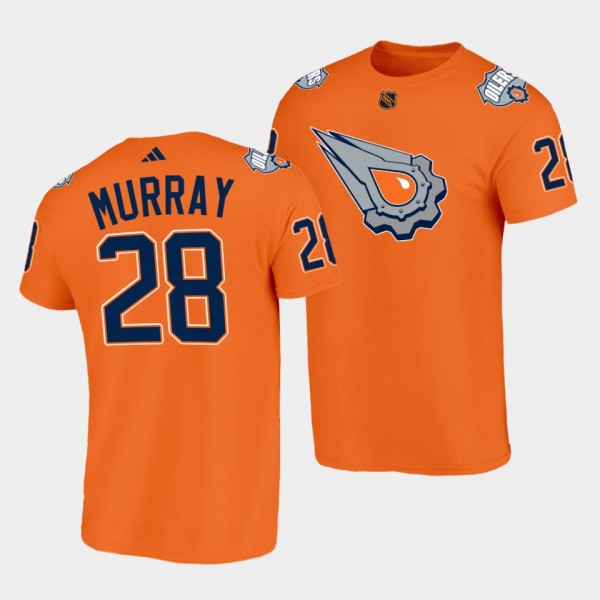 Edmonton Oilers Reverse Retro 2.0 Ryan Murray #28 Orange T-Shirt Special Edition