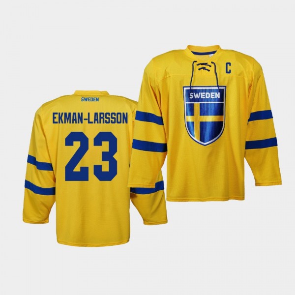 Oliver Ekman-Larsson Sweden IIHF World Championship Yellow Jersey