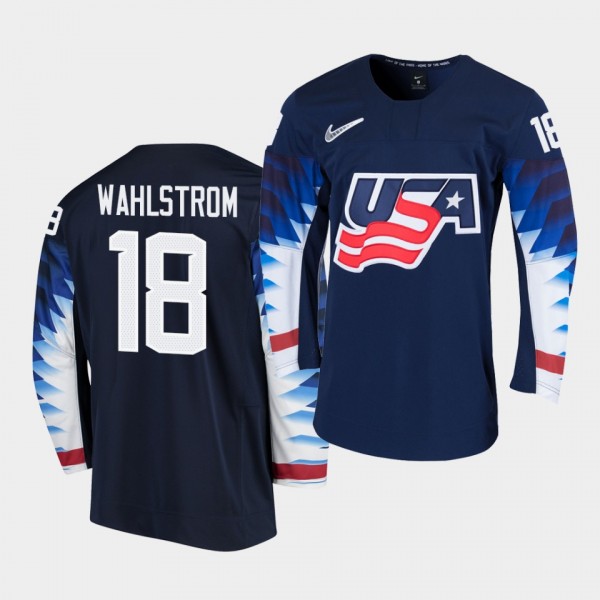 Oliver Wahlstrom 2020 IIHF World Junior Championship #18 Black Jersey