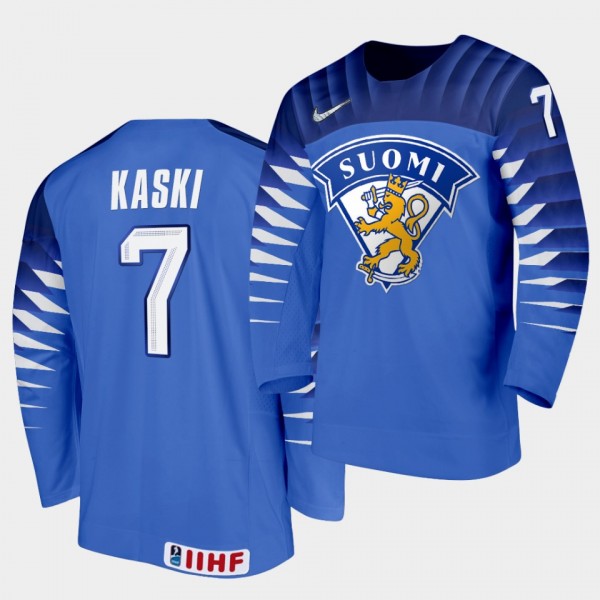 Oliwer Kaski 2020 IIHF World Championship #7 Away ...