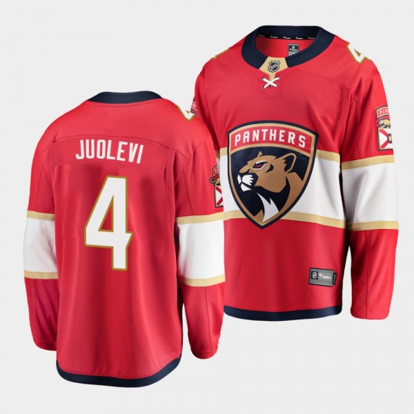 Olli Juolevi Florida Panthers 2021-22 Home Red Pla...