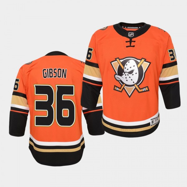 Youth Jersey John Gibson #36 Anaheim Ducks Premier...
