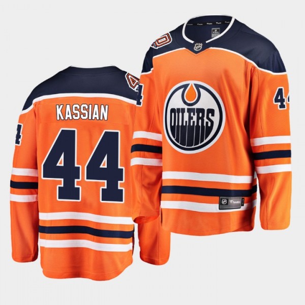 Zack Kassian #44 Oilers 40th Anniversary 2018-19 B...