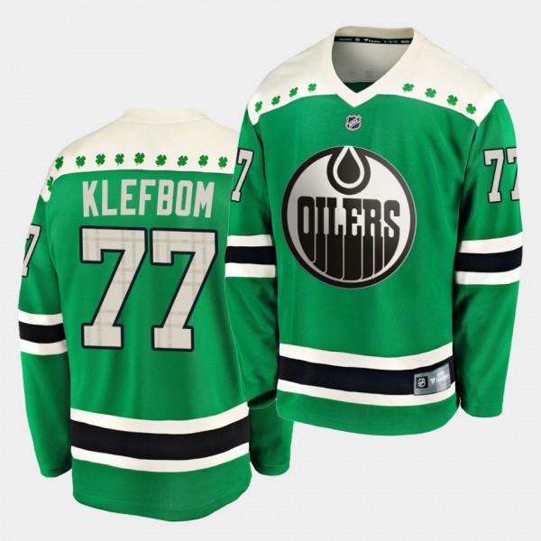 Oscar Klefbom Edmonton Oilers 2020 St. Patrick's D...