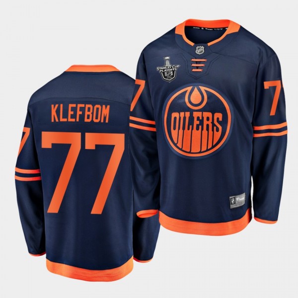 Oscar Klefbom #77 Oilers 2020 Stanley Cup Playoffs...