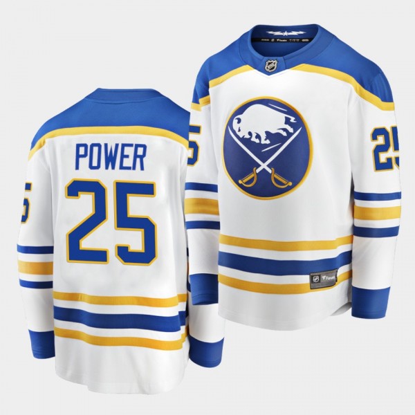 Owen Power Buffalo Sabres 2021 NHL Draft First Pick White Jersey Away