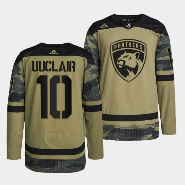Florida Panthers 10 Anthony Duclair Practice Camo Jersey Military Appreciation