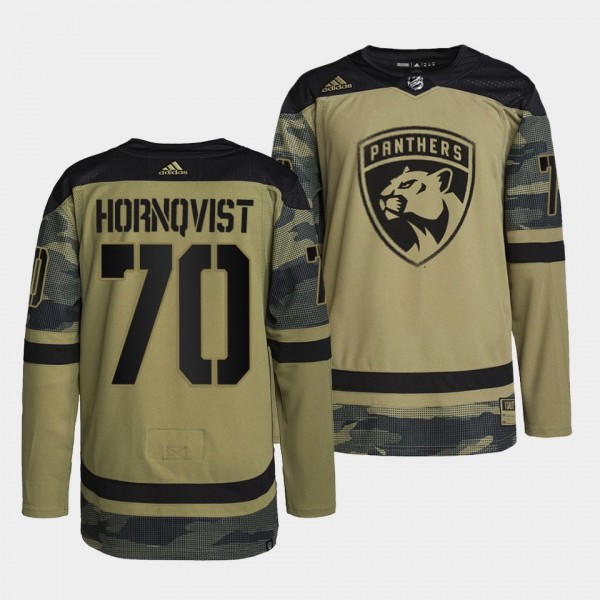 Florida Panthers 70 Patric Hornqvist Practice Camo Jersey Military Appreciation