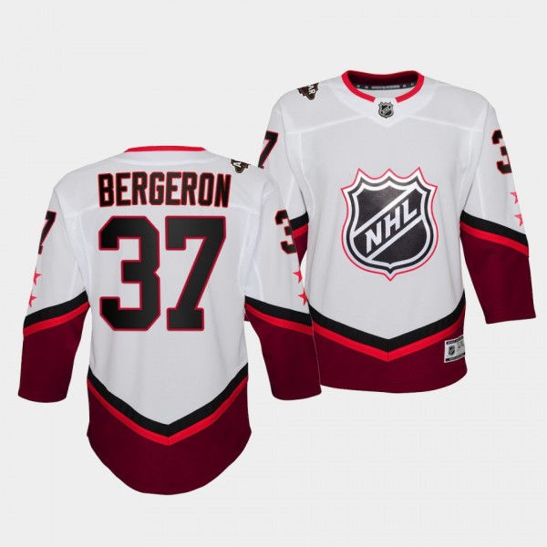 Patrice Bergeron Youth Jersey Bruins 2022 NHL All-Star White Eastern Jersey
