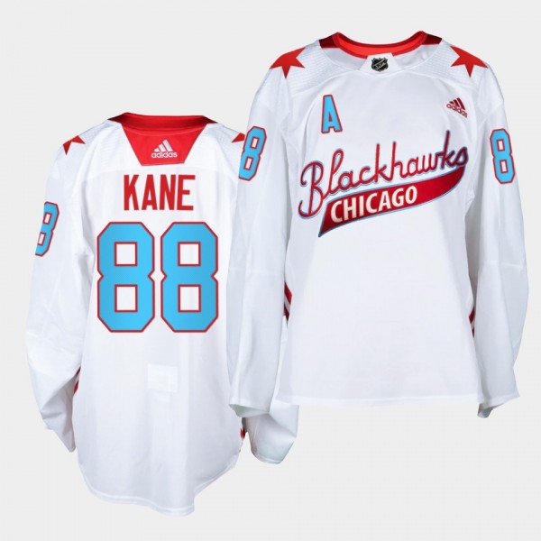 Patrick Kane #88 Blackhawks 2021 One Community Night White Jersey