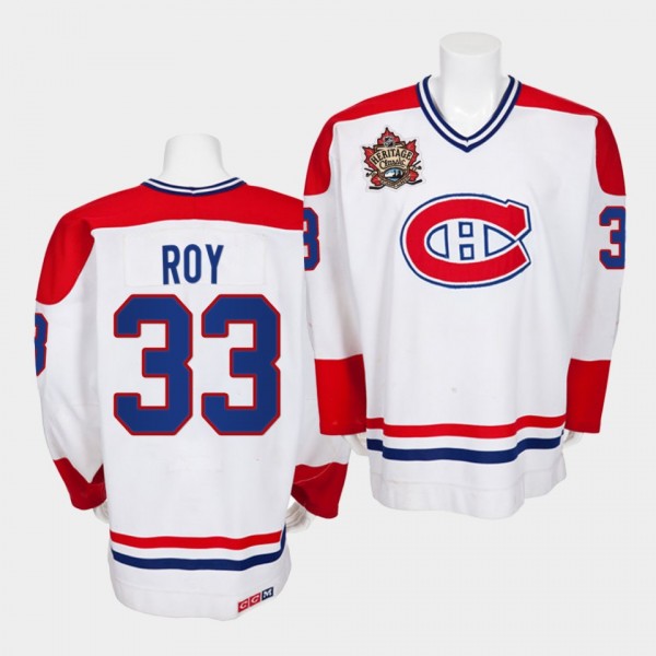 Patrick Roy Montreal Canadiens Heritage Classic Wh...