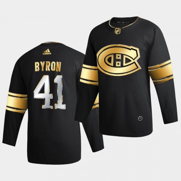Montreal Canadiens Paul Byron 2020-21 Golden Edition Limited Authentic Black Jersey