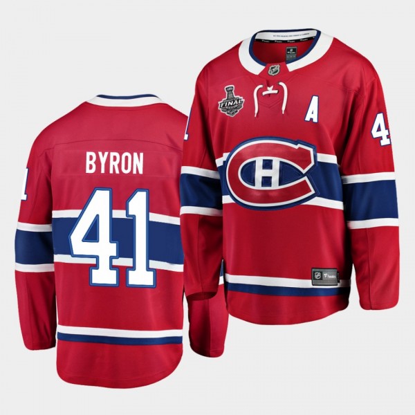 Paul Byron Montreal Canadiens 2021 Stanley Cup Final Red Home Men Jersey