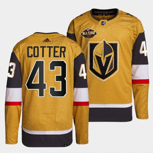 Paul Cotter #43 Golden Knights Primegreen Authenti...