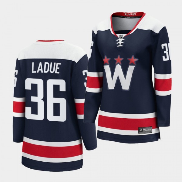 Paul LaDue Capitals #36 2020-21 Alternate Third Premier Women Jersey