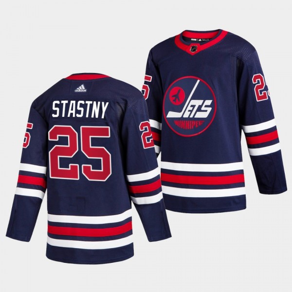 Paul Stastny #25 Jets 2021-22 Third Authentic Blue...