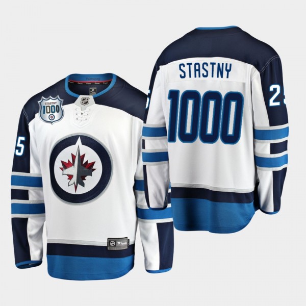 Paul Stastny Winnipeg Jets Stastny1000 White Silve...