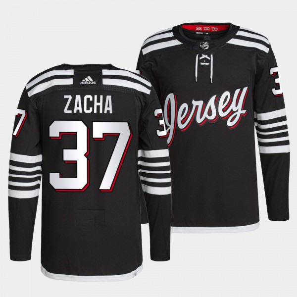 New Jersey Devils Pavel Zacha Alternate #37 Black ...