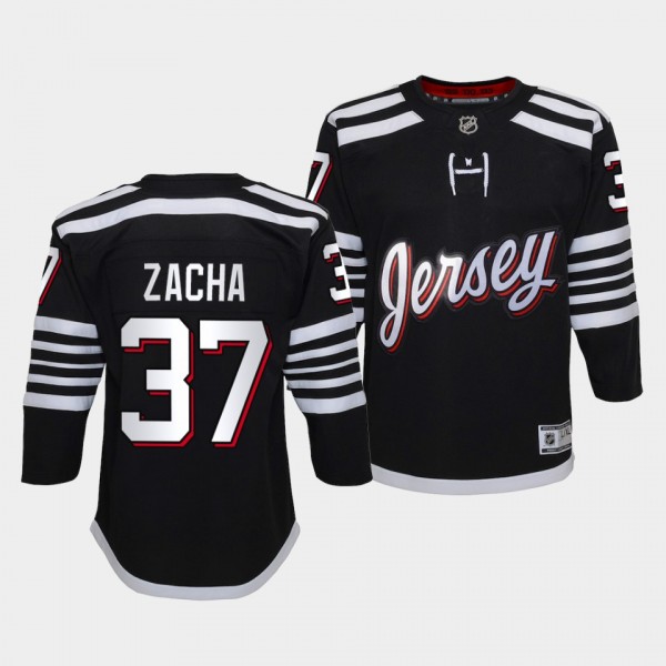 Pavel Zacha Youth Jersey Devils Alternate Black Pr...