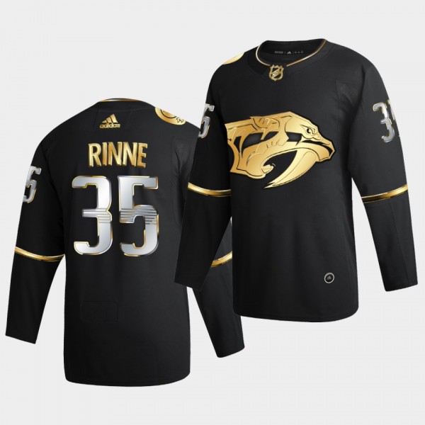 Nashville Predators Pekka Rinne 2020-21 Golden Edition Limited Authentic Black Jersey