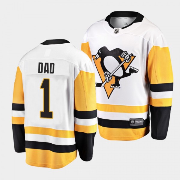 Greatest Dad Pittsburgh Penguins White Jersey 2022...