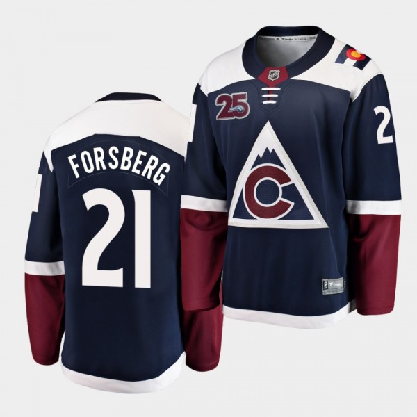 Peter Forsberg Colorado Avalanche 2020-21 25th Ann...