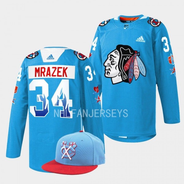 Chicago Blackhawks 2023 City Inspired Petr Mrazek ...