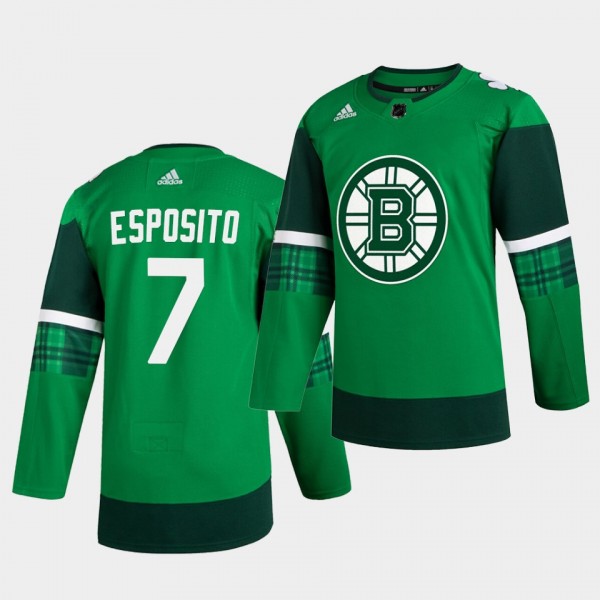 Phil Esposito Bruins 2020 St. Patrick's Day Green ...