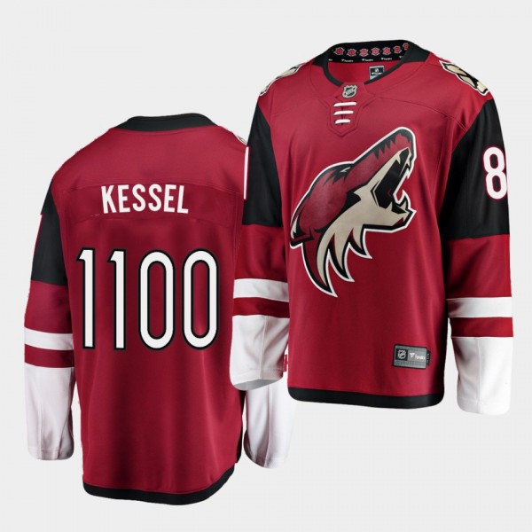 Phil Kessel Coyotes #81 1100th Games Special Commemoration Jersey Red