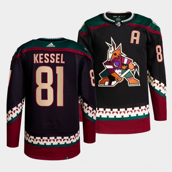Phil Kessel #81 Coyotes Home Black Jersey 2021-22 Primegreen Authentic