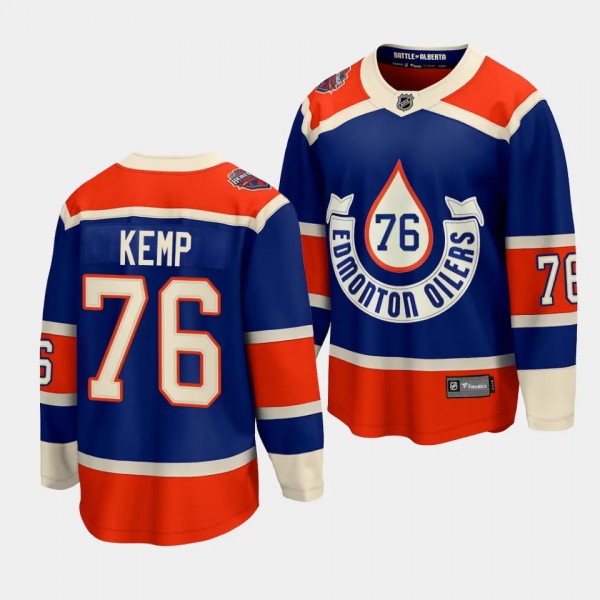 Philip Kemp Edmonton Oilers 2023 NHL Heritage Clas...