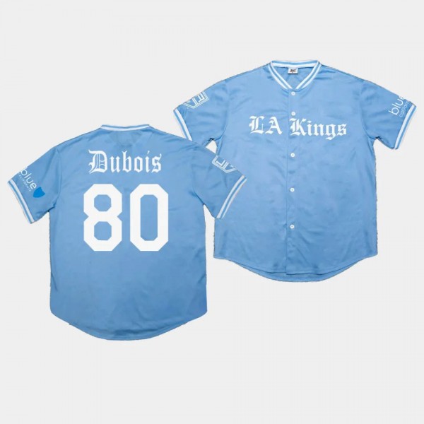 Pierre-Luc Dubois Los Angeles Kings 2023 Dodgers Night Blue Jersey #80 Baseball
