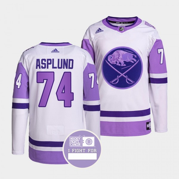 Buffalo Sabres Rasmus Asplund Hockey Fights Cancer...