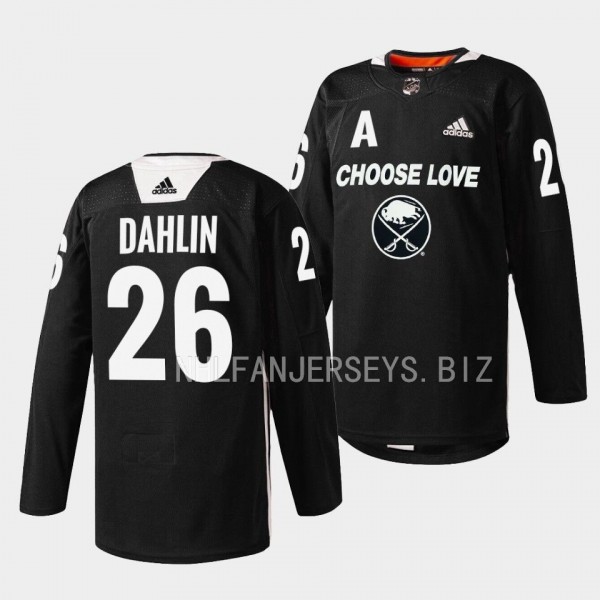 Buffalo Sabres 2023 Choose Love Night Rasmus Dahli...