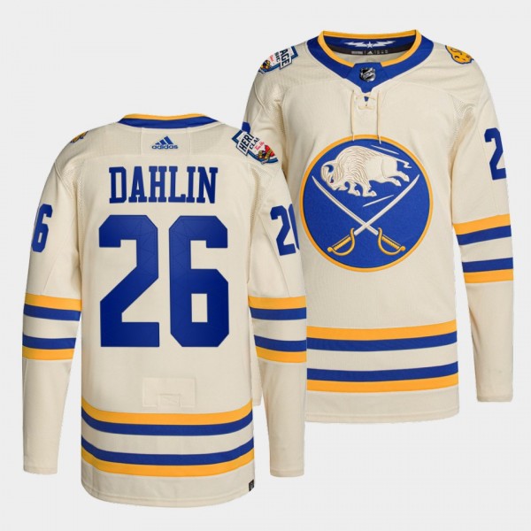 Buffalo Sabres 2022 Heritage Classic Rasmus Dahlin #26 White Jersey Primegreen Authentic