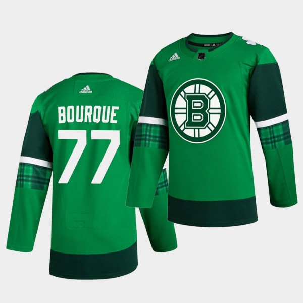 Ray Bourque Bruins 2020 St. Patrick's Day Green Au...