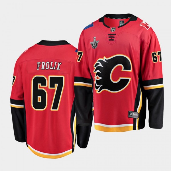 Michael Frolik #67 Flames Stanley Cup Playoffs 201...