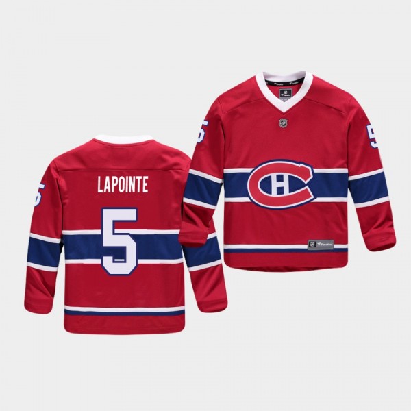 Youth Jersey Guy Lapointe #5 Montreal Canadiens Re...