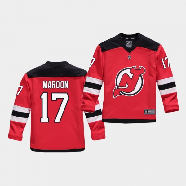 Youth Jersey Patrick Maroon #17 New Jersey Devils ...
