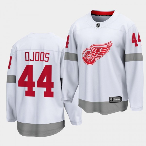 Christian Djoos Detroit Red Wings 2021 Special Edition White Reverse Retro Breakaway Jersey