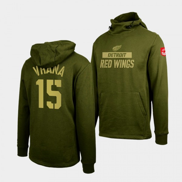 Jakub Vrana Detroit Red Wings Thrive Olive Levelwear Hoodie