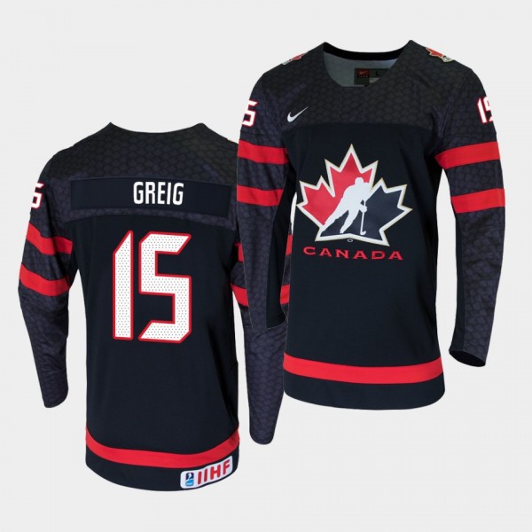 Ridly Greig 2019 Hlinka Gretzky Cup Black Jersey