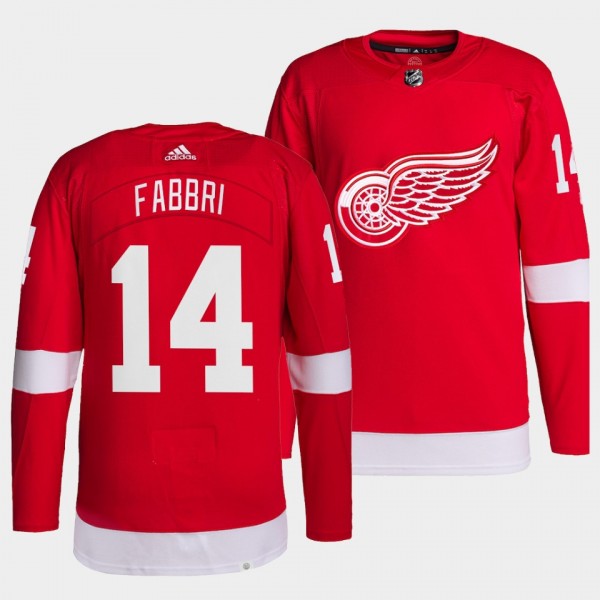 Robby Fabbri #14 Red Wings Home Red Jersey 2021-22...