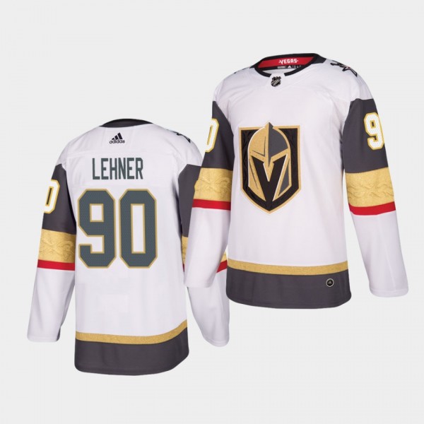 Robin Lehner #90 Golden Knights Away Authentic Player White Jersey
