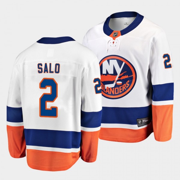 Robin Salo New York Islanders 2021-22 Away White P...