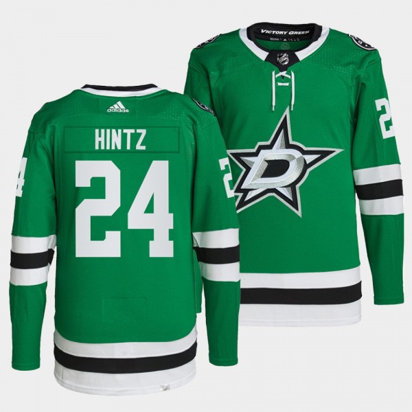 Roope Hintz #24 Stars Home Green Jersey 2021-22 Pr...